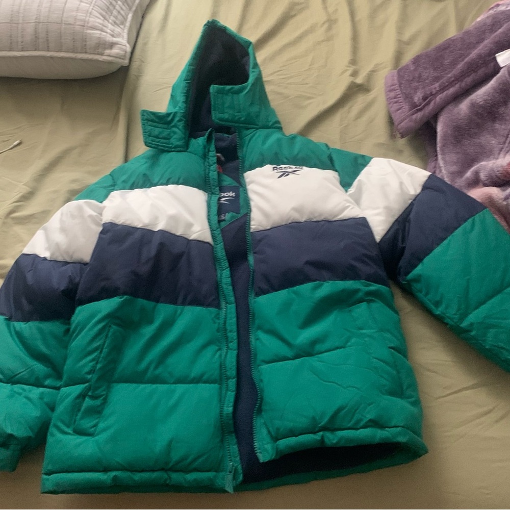 Reebok Green and Gray Winter Jacket